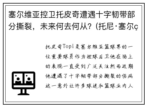 塞尔维亚控卫托皮奇遭遇十字韧带部分撕裂，未来何去何从？(托尼·塞尔维洛)